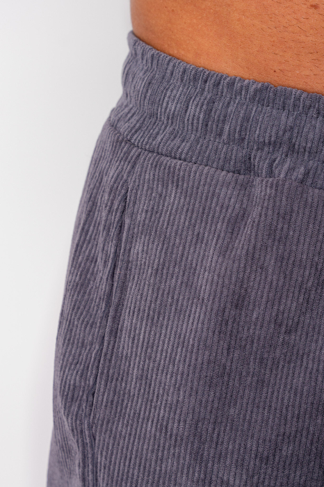 Long straight pants made of Grey Anthracite [4]