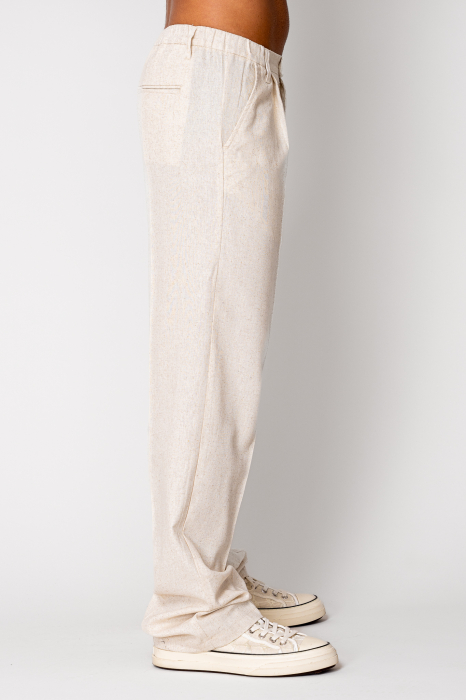 Linen long pants Beige [3]
