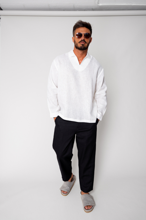 Long IN trousers with button Black [4]