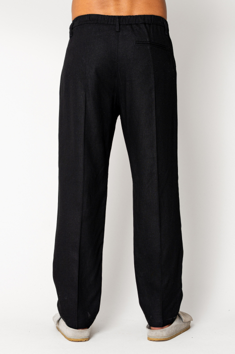 Long IN trousers with button Black [4]