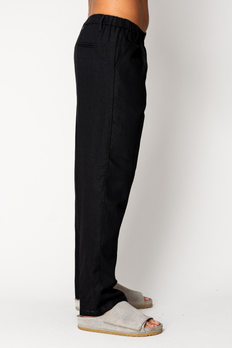 Long IN trousers with button Black [3]