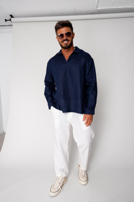 Long IN trousers with button White [4]
