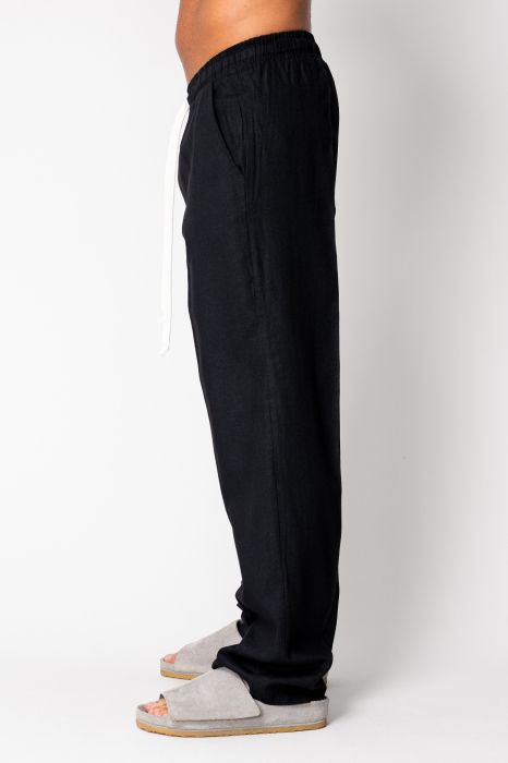 Pantaloni lung din IN cu snur Black [3]