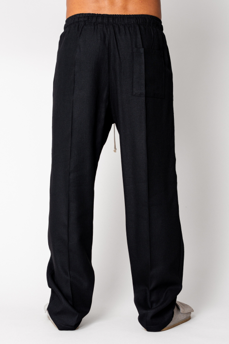 Pantaloni lung din IN cu snur Black [2]