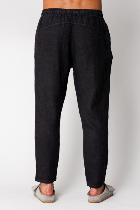 Pantaloni lung din IN cu snur Black I [2]