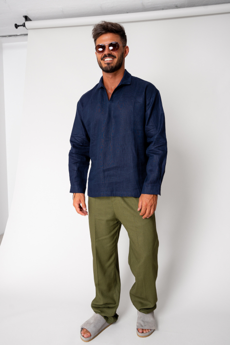Pantaloni lung din IN Olive [2]