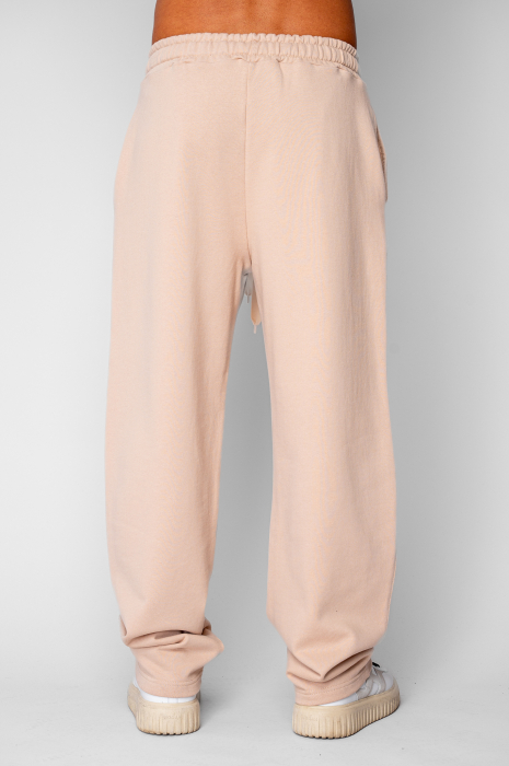 Pantaloni lung drept din 100% Bumbac Beige [3]