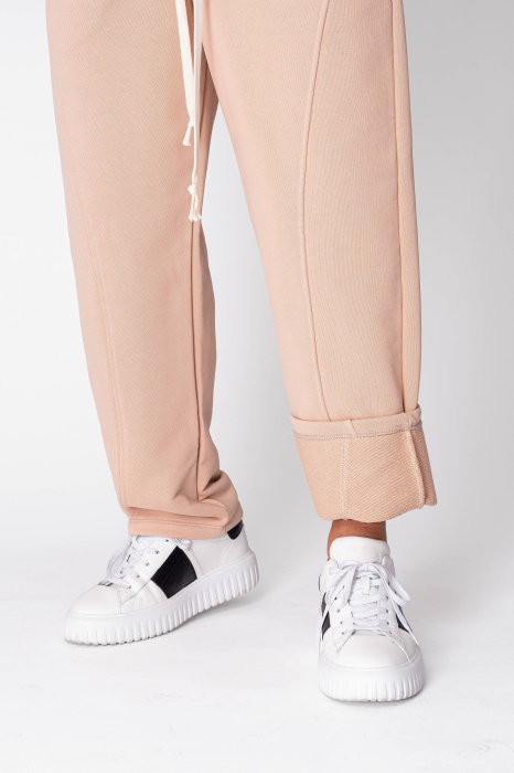 Balloon Fit pants made of 100% Cotton - 400 gr/sqm Premium Edition Peach [5]