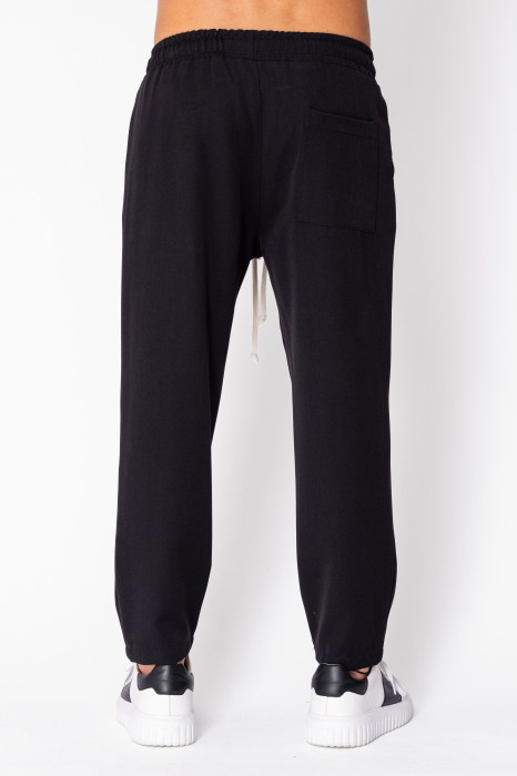Pleated trousers with back pocket Black [3]