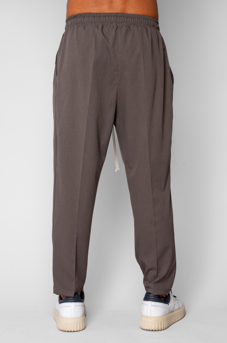 Pantaloni lungi cu snur usor conic Brown [5]