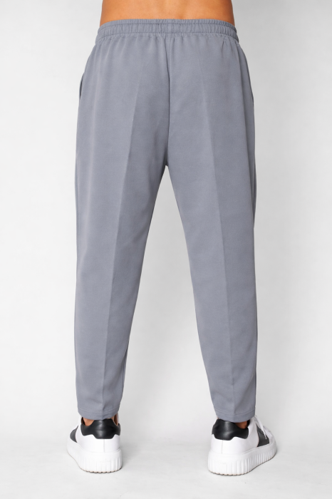 Pantaloni lungi cu snur usor conic Grey [3]