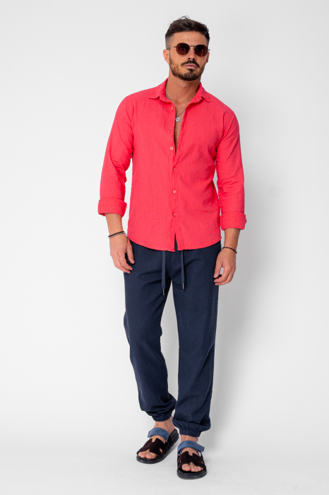 Pantaloni lungi din IN cu elastic si snur Navy [2]