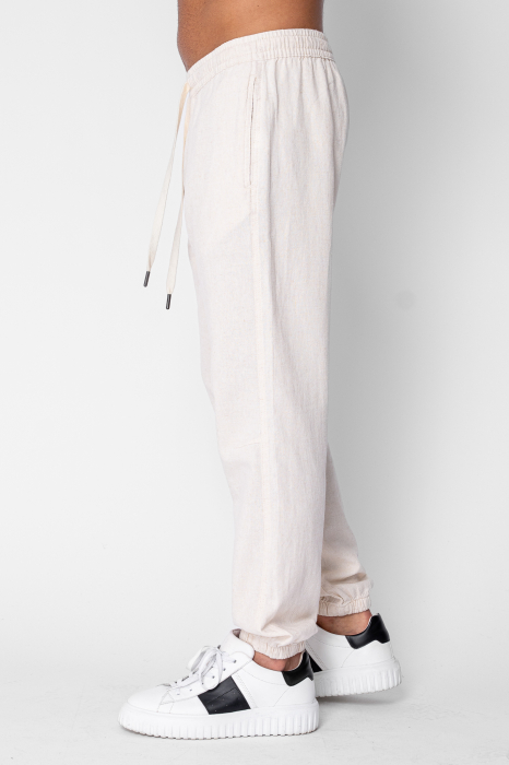 Long IN trousers with elastic and drawstring  Beige [2]