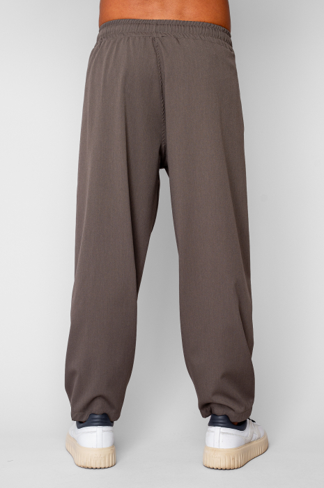 Pantaloni lungi drepti Oversized din 100% Bumbac - 400gr/mp Premium Edition Kaki [3]
