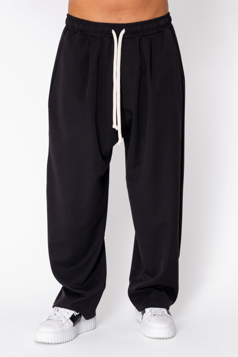 Pantaloni lungi largi Oversized Black