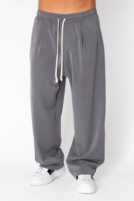 Pantaloni lungi largi Oversized Grey