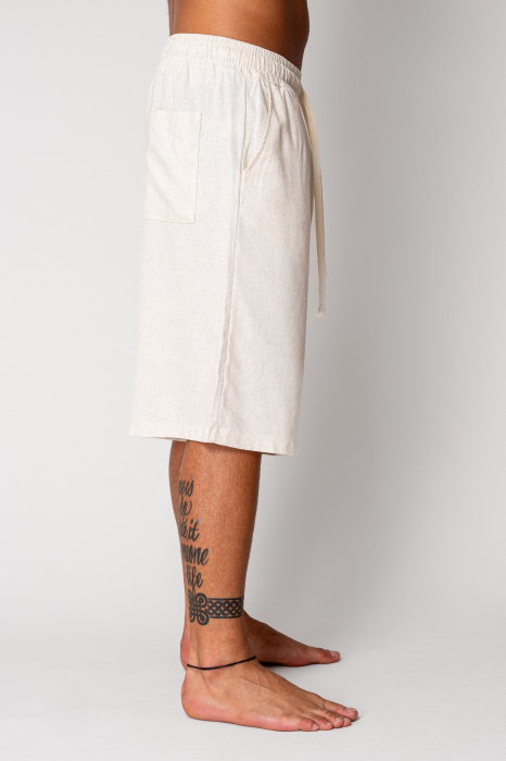 Linen short pants Light Beige [3]