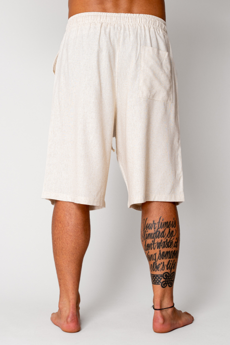 Linen short pants Light Beige [4]