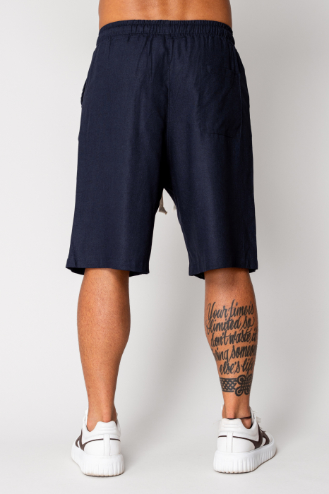 Pantaloni scurt din IN cu snur Navy [3]