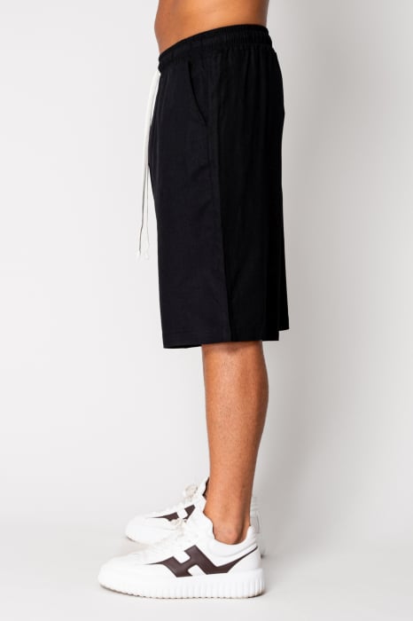 Linen short pants Black [2]