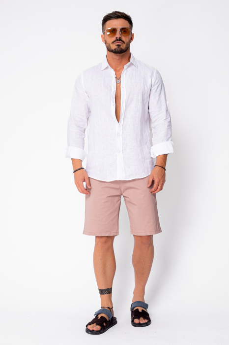 Pantaloni scurti cu nasture din bumbac Rose [4]