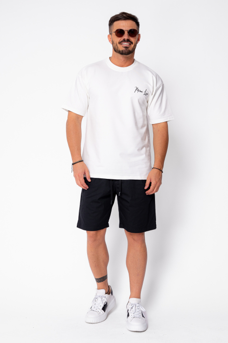 Pantaloni scurti cu snur din bumbac Black [4]