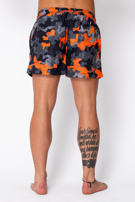Swimming shorts Camouflage Black/Orange [4]