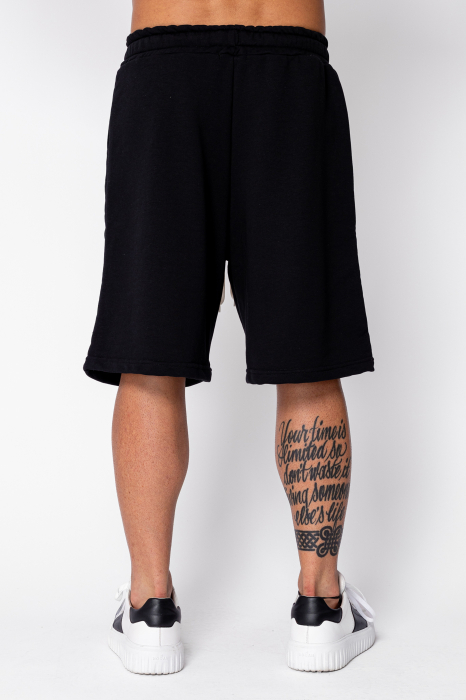 Pantaloni scurti din bumbac Oversized Black [3]