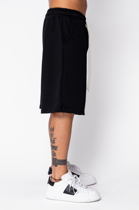 Pantaloni scurti din bumbac Oversized Black [2]