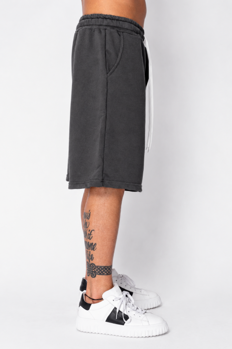 Oversized Short Cotton Pants Grey Anthracite [2]