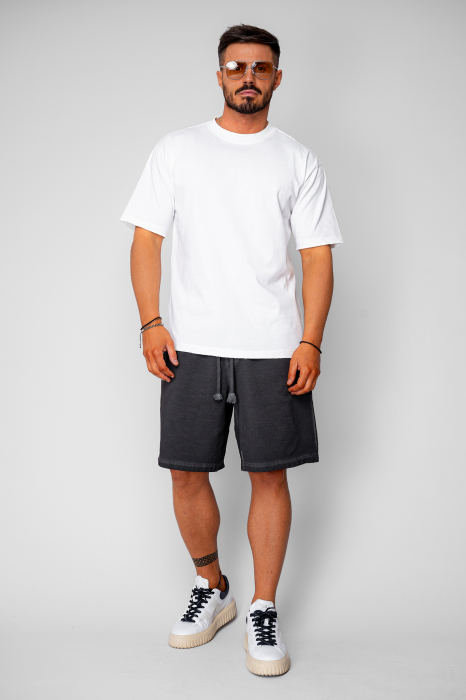 Pantaloni scurti din bumbac Pre-Washed Black [5]