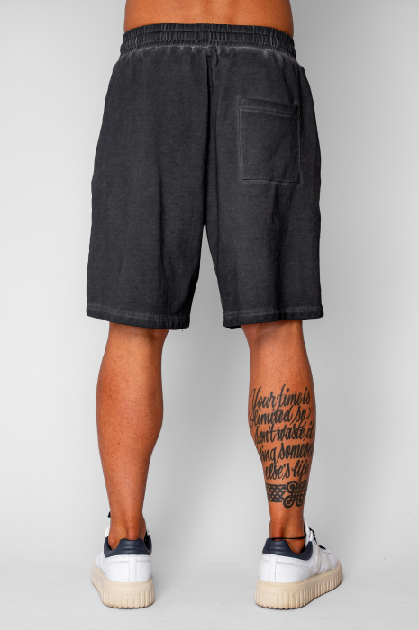 Pantaloni scurti din bumbac Pre-Washed Black [3]