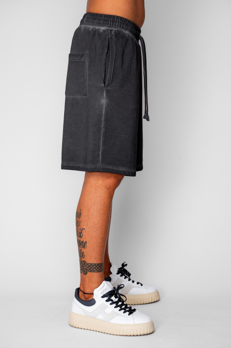 Pantaloni scurti din bumbac Pre-Washed Black [2]