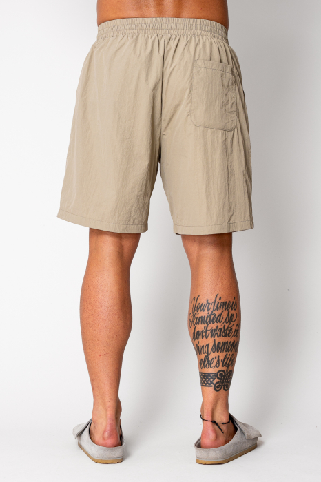 Pantaloni scurti din fas Taupe [3]