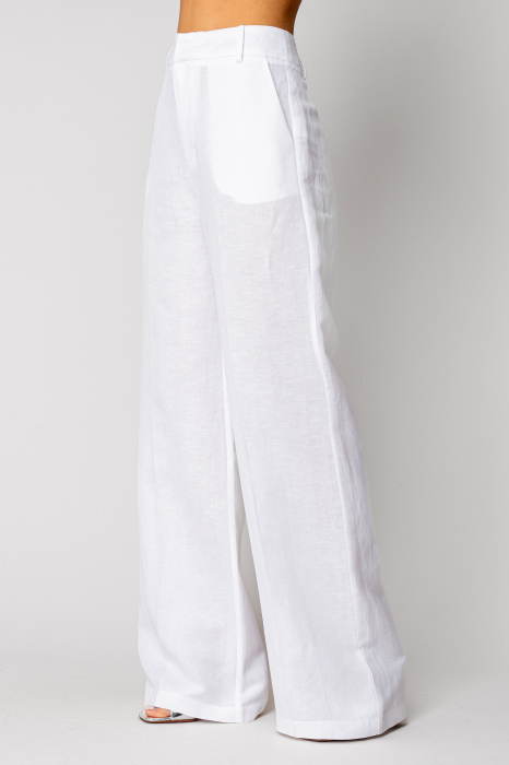 Linen elegant pants White [4]