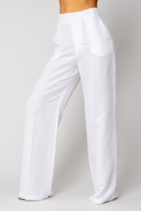 Linen elegant pants White [3]