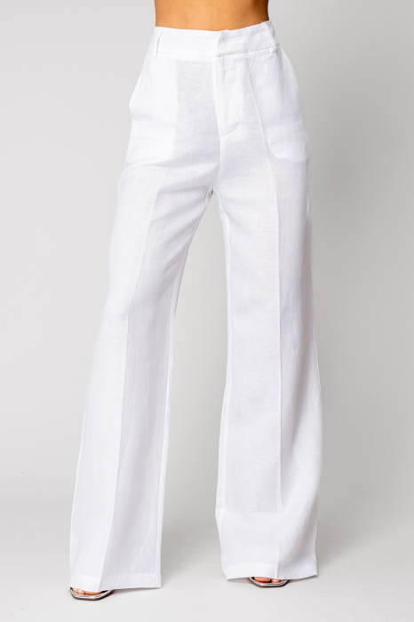 Linen elegant pants White [2]