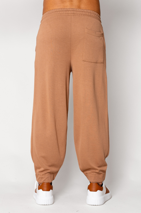 Men's baggy puffer pants Brown I [2]