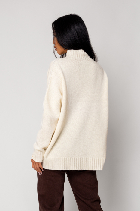 Asymmetrical sweater made of 100% wool Off White [3]