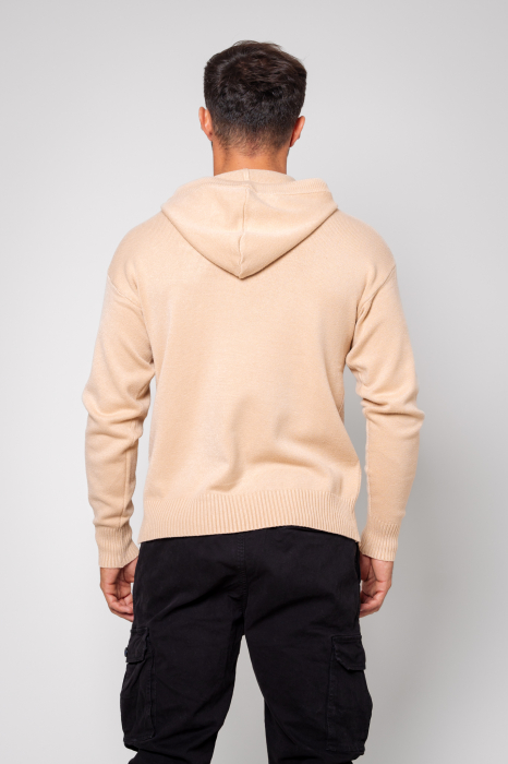 Pulover cu gluga Sand Stone [3]