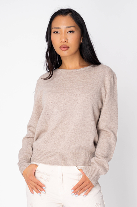 Pulover din 100% Casmir, Beige