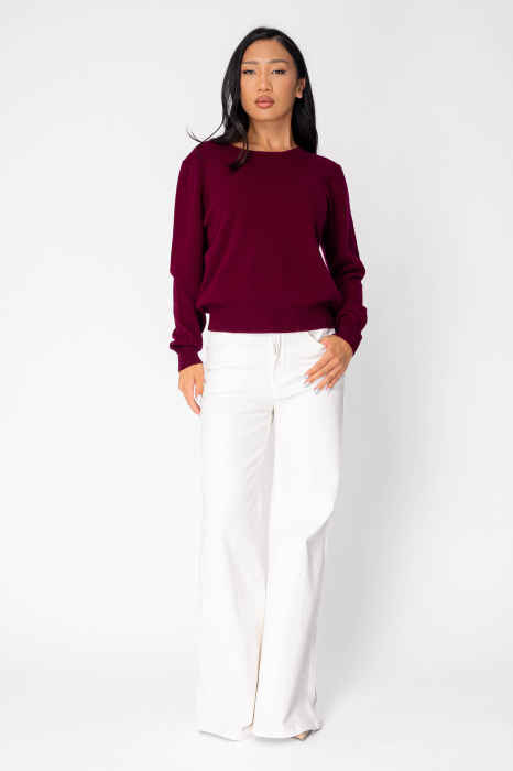Pulover din 100% Casmir, Burgundy