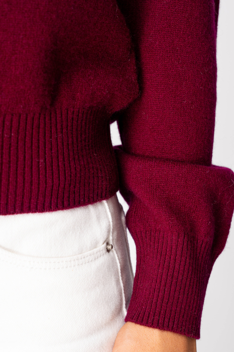 Pulover din 100% Casmir, Burgundy [4]