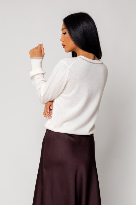 100% Cashmere Off  White/Cream sweater [3]