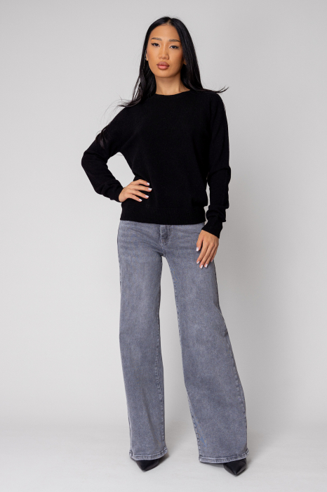 Pulover din 100% Lana, Black [5]