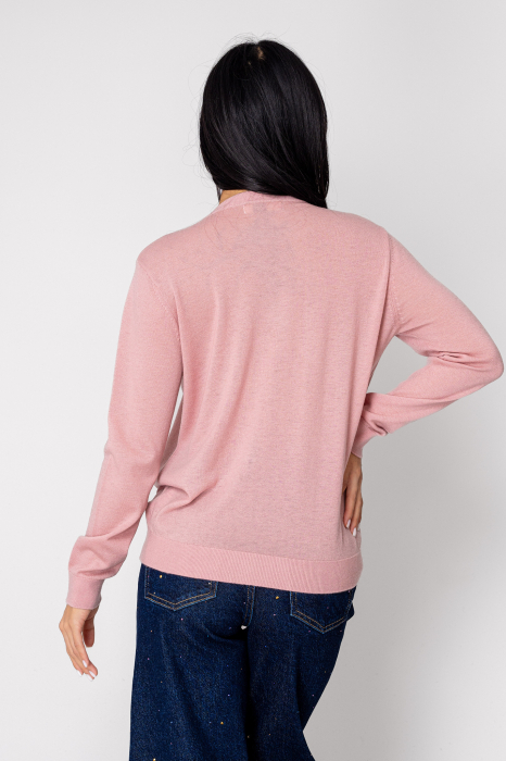 Pulover din 100% Lana, Pink [3]