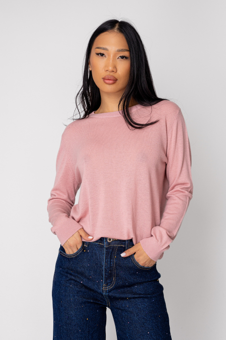 Pulover din 100% Lana, Pink [1]