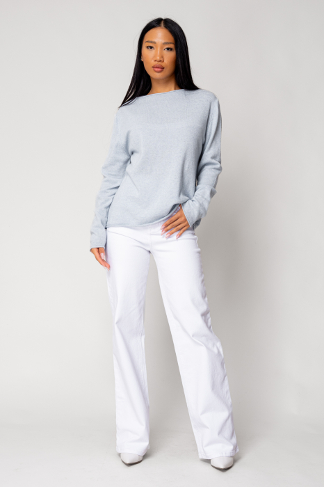 Whitewool and cashmere blend sweater Sky Blue [5]