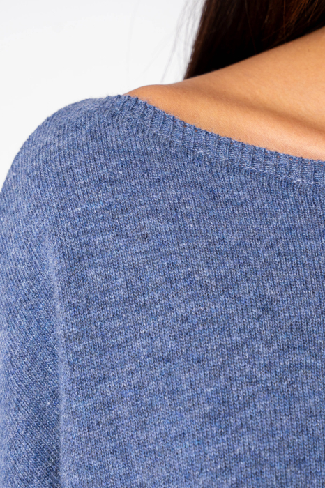 Blue wool and cashmere blend sweater [4]
