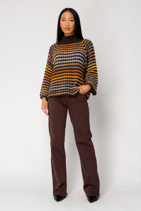 Brown wool blend sweater [1]